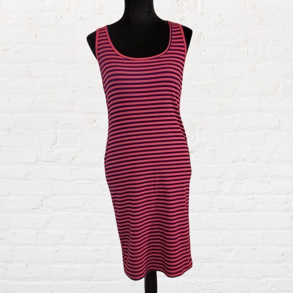 Motherhood Maternity Red Blue Dress Medium